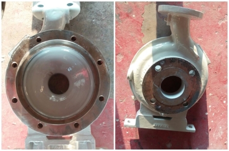Apply Loctite Nordbak Brushable Ceramic Coating for Pump Casing